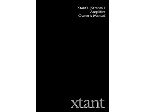Manual de uso Xtant 3.1 Amplificador para coche