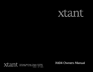 Handleiding Xtant X604 Autoversterker