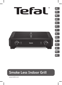 Instrukcja Tefal TG900812 Smoke Less Grill stołowy