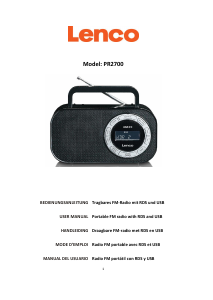 Bedienungsanleitung Lenco PR-2700 Radio