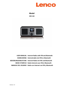 Manual de uso Lenco DIR-150 Radio