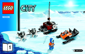 Manual de uso Lego set 60036 City Campamento base ártico