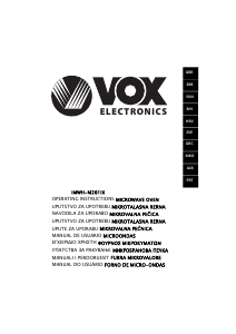Priročnik Vox IMWH-M201IX Mikrovalovna pečica