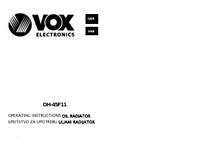 Handleiding Vox OH45F11 Kachel