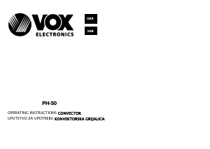 Manual Vox PH50 Heater