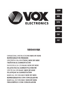 Priručnik Vox SBS6005IX Frižider – zamrzivač