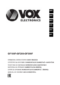Priročnik Vox GF300F Zamrzovalnik
