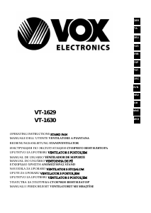 Manual Vox VT1629 Ventilador