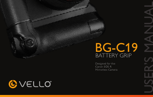 Handleiding Vello BG-C19 Battery grip