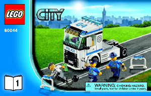 Manual Lego set 60044 City Unidade móvel de polícia