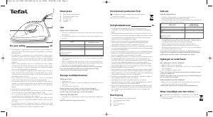 Handleiding Tefal FS1540E0 Strijkijzer