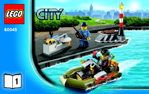 Manual de uso Lego set 60045 City Patrulla de policía