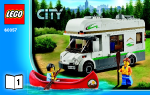 Mode d’emploi Lego set 60057 City Le Camping-car Et Son Canoë