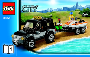 Manual de uso Lego set 60058 City Furgoneta con lancha