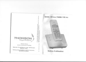 Mode d’emploi SABA 130 Duo Téléphone sans fil