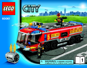 Bruksanvisning Lego set 60061 City Flygplatsbrandbil