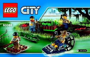 Manual Lego set 60066 City Conjunto inicial da polícia do pântano