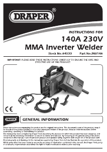 Manual Draper INV146 Welder