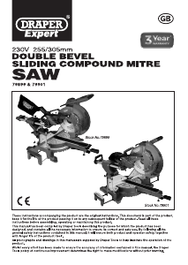 Manual Draper SMS255E Mitre Saw