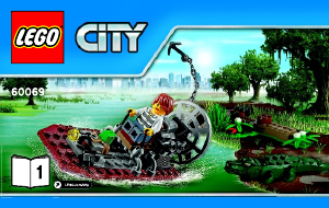 Manual Lego set 60069 City Esquadra da polícia do pântano