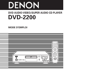 Bedienungsanleitung Denon DVD-2200 DVD-player
