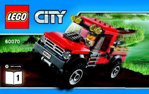 Bruksanvisning Lego set 60070 City Sjöflygplansjakt
