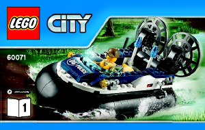 Manual Lego set 60071 City Detenção de hovercraft