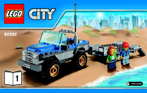Manual de uso Lego set 60082 City Remolque del buggy de las arenas