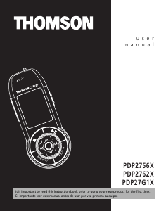Mode d’emploi Thomson PDP2756X Lecteur Mp3