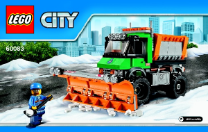 Bruksanvisning Lego set 60083 City Lastbil med snöplog