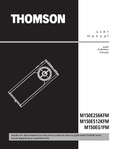 Mode d’emploi Thomson M150E256KFM Lecteur Mp3