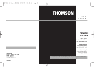 Mode d’emploi Thomson PDP2362K Lecteur Mp3