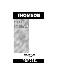 Mode d’emploi Thomson PDP2211 Lyra Lecteur Mp3