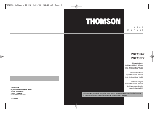 Mode d’emploi Thomson PDP2356K Lecteur Mp3