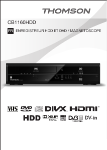 Mode d’emploi Thomson CB1160HDD Combi DVD-vidéo