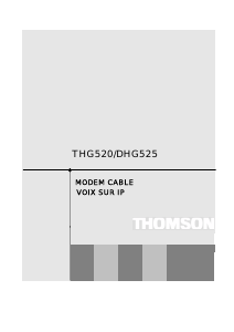 Mode d’emploi Thomson DHG525 Modem
