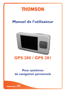 Mode d’emploi Thomson GPS 280 Système de navigation