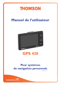 Mode d’emploi Thomson GPS 420 Système de navigation