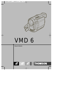 Mode d’emploi Thomson VMD6 Caméscope