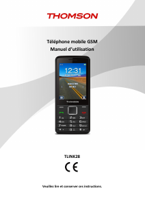 Mode d’emploi Thomson TLINK28 Téléphone portable