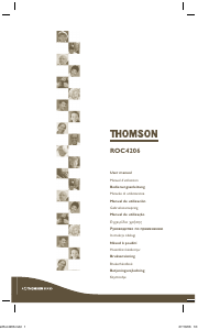 Bedienungsanleitung Thomson ROC4206 Fernbedienung