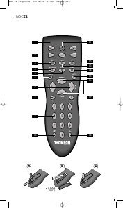 Mode d’emploi Thomson ROC56 Télécommande