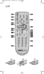 Mode d’emploi Thomson ROC85 Télécommande