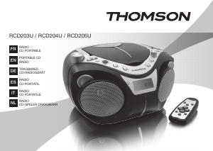 Manual de uso Thomson RCD203U Set de estéreo