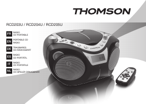 Manual de uso Thomson RCD204U Set de estéreo