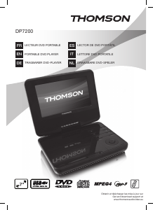 Manual de uso Thomson DP7200 Reproductor DVD