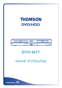 Mode d’emploi Thomson DTH8677 Lecteur DVD