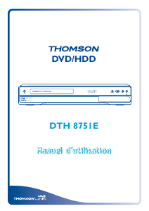 Mode d’emploi Thomson DTH8751E Lecteur DVD