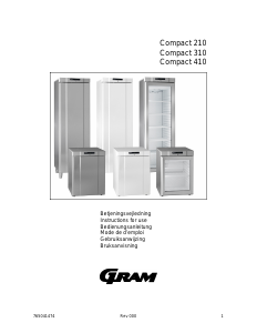 Bedienungsanleitung Gram Compact 410 Kühlschrank