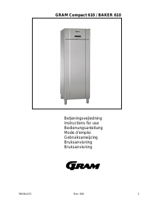 Manual Gram Baker 610 Refrigerator